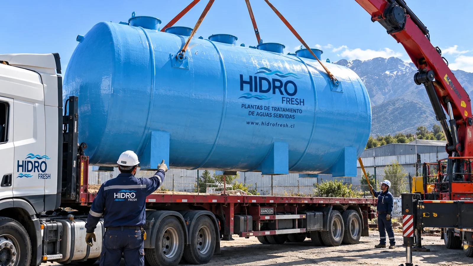 Transporte e instalación de planta Hidro Fresh